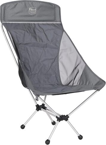 كرسي TIMBER RIDGE خفيف الوزن وعالي الظهر محمول على الظهر، كراسي تخييم مدمجة قابلة للطي للبالغين، كرسي صالة في الهواء الطلق مع حقيبة حمل للسفر والمشي لمسافات طويلة والشاطئ والنزهة والحديقة، يدعم 300 رطل in Kuwait