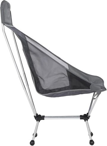 كرسي TIMBER RIDGE خفيف الوزن وعالي الظهر محمول على الظهر، كراسي تخييم مدمجة قابلة للطي للبالغين، كرسي صالة في الهواء الطلق مع حقيبة حمل للسفر والمشي لمسافات طويلة والشاطئ والنزهة والحديقة، يدعم 300 رطل in Kuwait