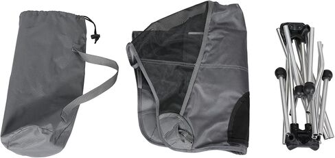 كرسي TIMBER RIDGE خفيف الوزن وعالي الظهر محمول على الظهر، كراسي تخييم مدمجة قابلة للطي للبالغين، كرسي صالة في الهواء الطلق مع حقيبة حمل للسفر والمشي لمسافات طويلة والشاطئ والنزهة والحديقة، يدعم 300 رطل in Kuwait