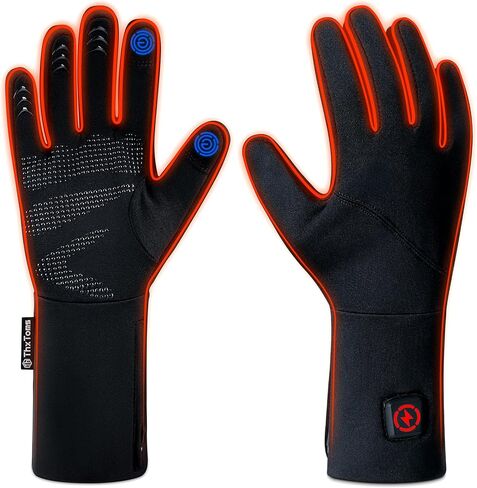 بطانات قفازات ساخنة من ThxToms هدية للرجال والنساء، قفازات شتوية رفيعة للغاية لتدفئة اليد تعمل باللمس للتنزه سيرًا على الأقدام وركوب الدراجات وركوب الدراجات in Kuwait