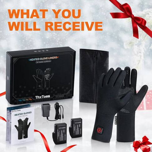بطانات قفازات ساخنة من ThxToms هدية للرجال والنساء، قفازات شتوية رفيعة للغاية لتدفئة اليد تعمل باللمس للتنزه سيرًا على الأقدام وركوب الدراجات وركوب الدراجات in Kuwait