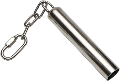 Stainless Steel Bell Bird Toys Chew Toy for Parrot, Macaw, African Greys, Small Cockatoo, Parakeet, Cockatiels Heavy Duty Bird Cage Stand Toys (L-8.45 inch) in Saudi Arabia
