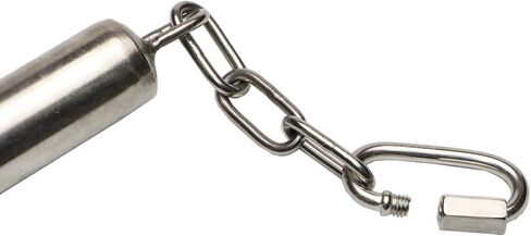 Stainless Steel Bell Bird Toys Chew Toy for Parrot, Macaw, African Greys, Small Cockatoo, Parakeet, Cockatiels Heavy Duty Bird Cage Stand Toys (L-8.45 inch) in Saudi Arabia