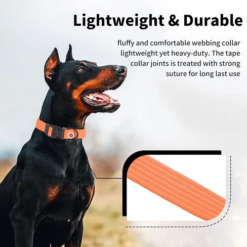 lynxking Dog Collar Soft Padded Breathable Cotton Solid Color Strong Adjustable Pet Collar for Little Puppy in Saudi Arabia