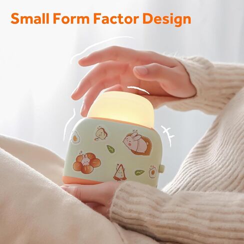 مصباح ليلي لطيف للأطفال من ONEVER مصباح نخب LED أضواء ليلية قابلة لإعادة الشحن عبر USB ومصباح ليلي نخب قابل للتعديل مع مفتاح مؤقت للأطفال والحضانة والفتيات وأضواء ليلية لغرفة النوم in Kuwait