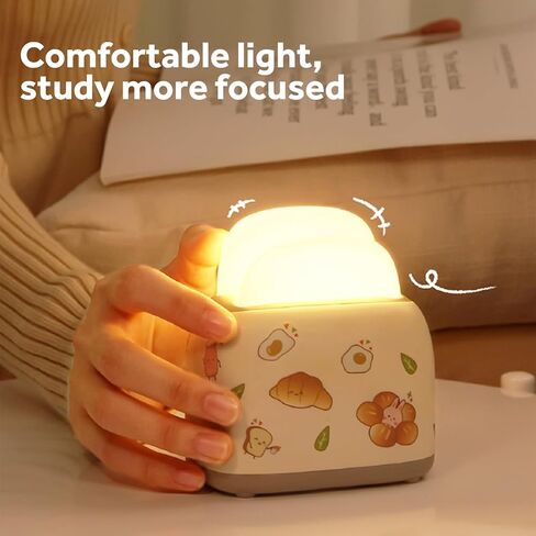 مصباح ليلي لطيف للأطفال من ONEVER مصباح نخب LED أضواء ليلية قابلة لإعادة الشحن عبر USB ومصباح ليلي نخب قابل للتعديل مع مفتاح مؤقت للأطفال والحضانة والفتيات وأضواء ليلية لغرفة النوم in Kuwait