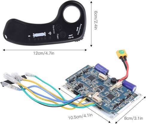 VBESTLIFE Scooter Controller Set,Electric Remote Control Scooter Controller Sinusoid Dual Drive Hub Motor Control Panel ESC in Saudi Arabia