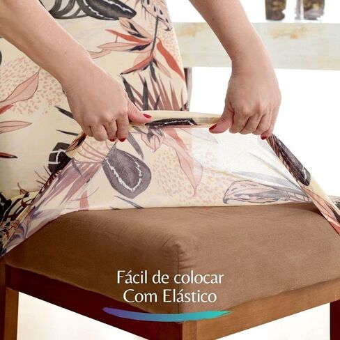 6 Fabric Universal Dining Chairs Shipping 24h Boho in Saudi Arabia