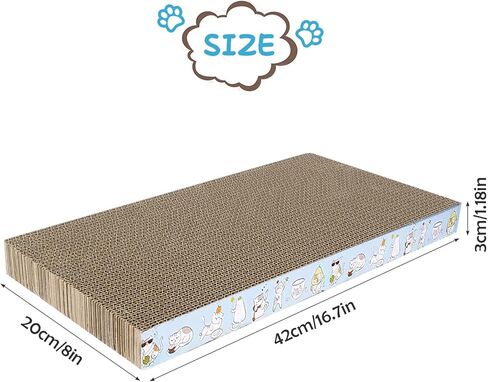 6 عبوات من وسائد خدش القطط، ورق مقوى متين لخدش القطط، أدوات خدش للقطط مزدوجة الجوانب للعب النوم للقطط ومخالب الطحن in Kuwait