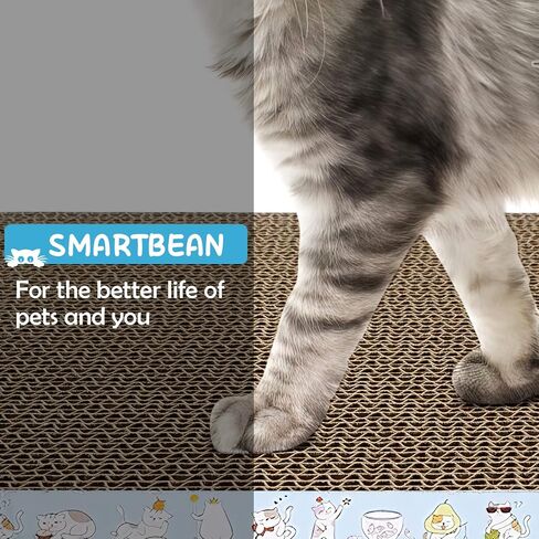 6 عبوات من وسائد خدش القطط، ورق مقوى متين لخدش القطط، أدوات خدش للقطط مزدوجة الجوانب للعب النوم للقطط ومخالب الطحن in Kuwait