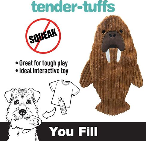 SmartPetLove Snuggle Puppy Tender-Tuffs You-Fill - لعبة الفظ الهادئة بدون صرير 2 في 1 - لعبة زجاجة مياه مجعدة للكلب ومريحة عند ملئها in Kuwait