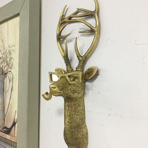 Head Wall Decor, Wall Art Decor Deer Head Wall Hanging, Home Decor Waterproof Bronzed Resin Animal Hanging Sculpture Sunscreen Animal Head Wall Hanging Ornaments (Bear) in Saudi Arabia