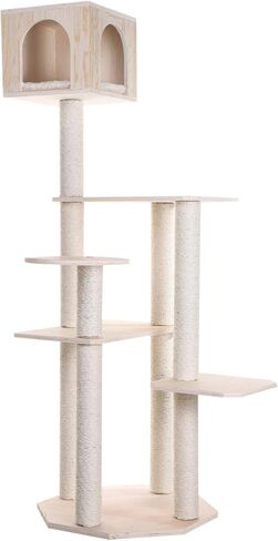 Armarkat Premium Scots Pine 69-Inch Cat Tree with Five Levels, Perch, Condo in Saudi Arabia