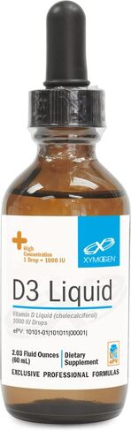 XYMOGEN D3 Liquid - Liquid Vitamin D Drops with Vitamin D3 to Support Immune Health, Bone + Heart Health - 1000 IU VIT D per Drop - Micro-Emulsified for Enhanced Absorption (2.03 oz / 1500 Servings) in Saudi Arabia