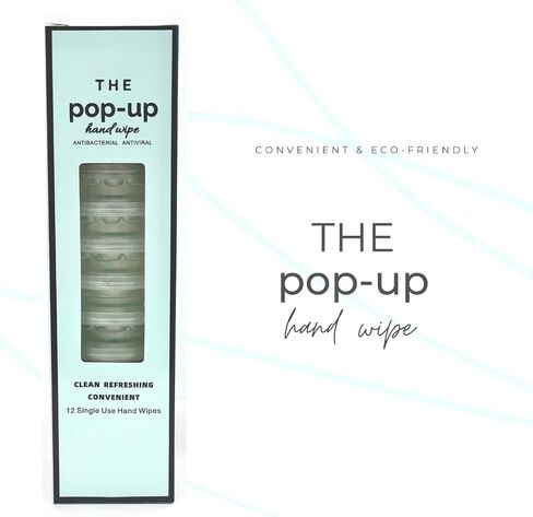 Desoma Care The Pop-Up Hand Wipe, Hand Wipes, Unscented, 12 Single Use Wet Wipes Towelette, Convenient, Hand Wipes Travel Size in Saudi Arabia