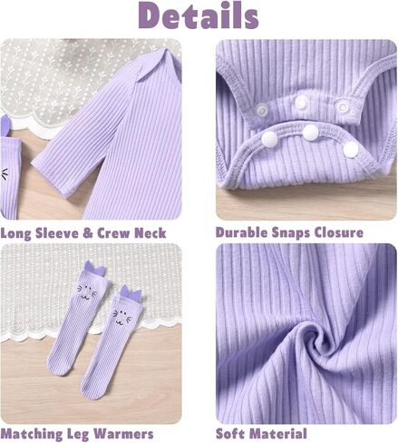 Aalizzwell Infant Baby Boys Girls Easter Clothes Bunny Outfit in Kuwait