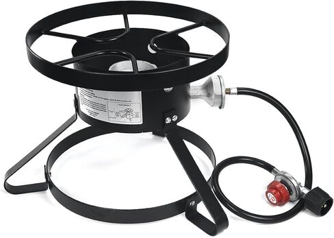 XtremepowerUS High Pressure Stove Single Burner w/Regulator & Hose Outdoor Propane Portable Camping Cooking Range in Saudi Arabia