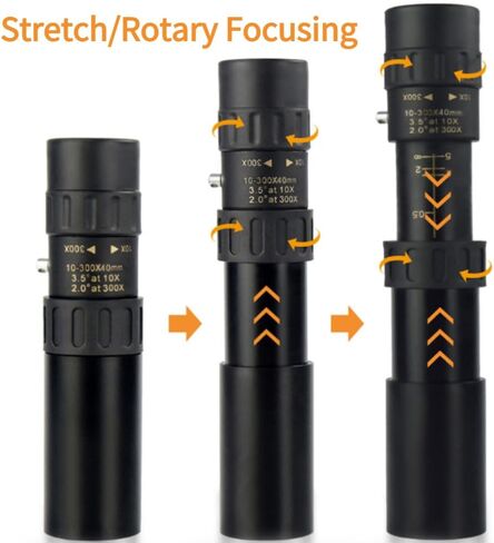 منظار Ruining Night أحادي، تكبير أحادي، 10-30 مرة تكبير قابل للتعديل للسفر الرياضي في الهواء الطلق in Kuwait