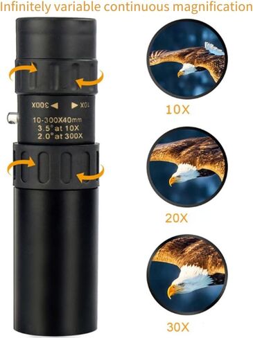 منظار Ruining Night أحادي، تكبير أحادي، 10-30 مرة تكبير قابل للتعديل للسفر الرياضي في الهواء الطلق in Kuwait