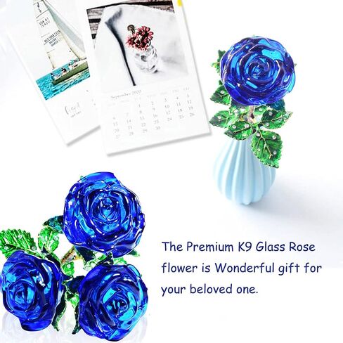 Yellow Rose Gift for Her, K9 Crystal Rose with Wish Card, 3D Glass Rose Eternal Flower, Crystal Rose Figurine For Women on Birthday, Mother's Day,Wedding, Anniversary, Valentine's Day, Chrismas. in Kuwait