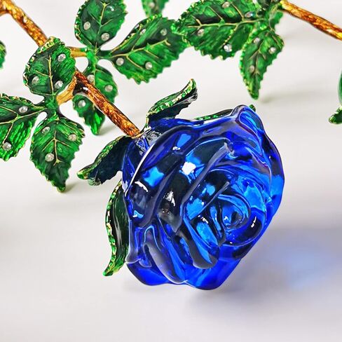 Yellow Rose Gift for Her, K9 Crystal Rose with Wish Card, 3D Glass Rose Eternal Flower, Crystal Rose Figurine For Women on Birthday, Mother's Day,Wedding, Anniversary, Valentine's Day, Chrismas. in Kuwait