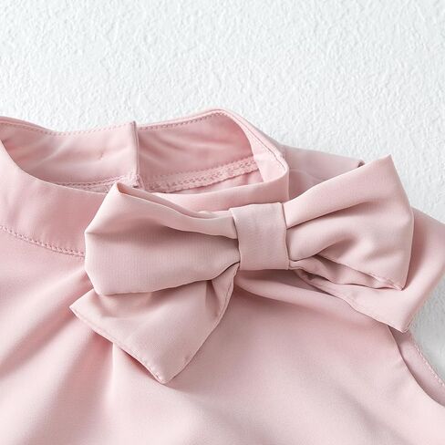 Tutu.kk فساتين كاجوال للفتيات بدون أكمام على شكل حرف A مكشكشة متدرجة فستان دوار 18 شهرًا - 7T in Kuwait