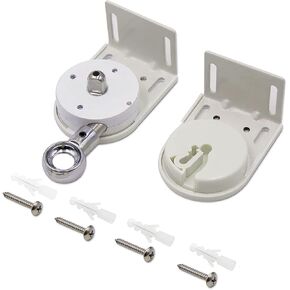 دعامات تثبيت بديلة عالمية لستائر الشمس الخارجية الدوارة للاستخدام الداخلي والخارجي (حامل لاسلكي اسود + قابس قابض 38 ملم) in Kuwait