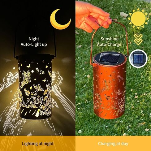 LASTING TAILS Pet Memorial Gifts-Shadow Solar Latern 'Dog&Butterfly'-Dog Memorial Gifts for Loss of Dog in Kuwait