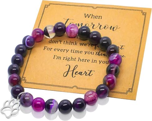 Dog Memorial Bracelet Gifts for Loss of Dog Pet Memorial Gifts for Dogs Remembrance Gift Pet Loss Sympathy Gifts for Dogs Cats in Kuwait