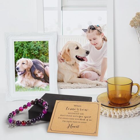 Dog Memorial Bracelet Gifts for Loss of Dog Pet Memorial Gifts for Dogs Remembrance Gift Pet Loss Sympathy Gifts for Dogs Cats in Kuwait