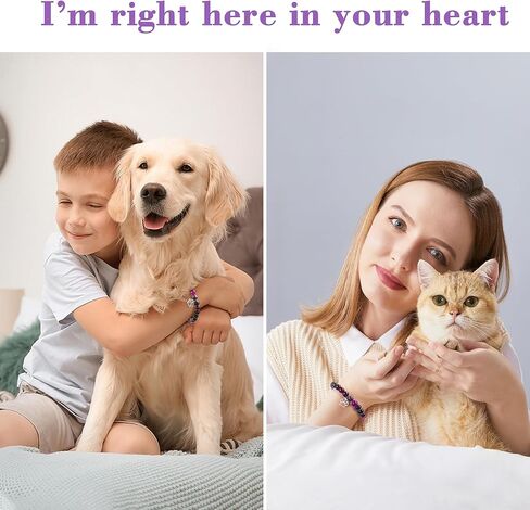 Dog Memorial Bracelet Gifts for Loss of Dog Pet Memorial Gifts for Dogs Remembrance Gift Pet Loss Sympathy Gifts for Dogs Cats in Kuwait