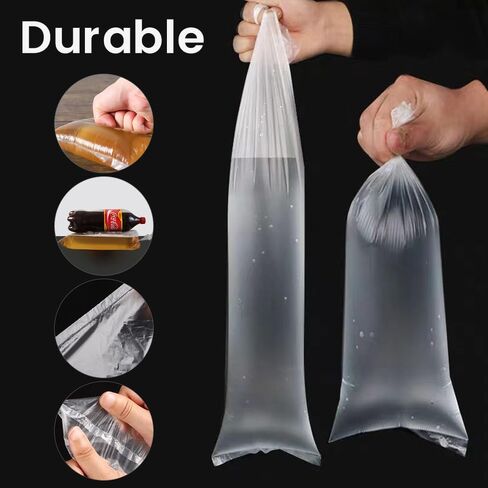 100 PCS Disposable Urinal Bags for Elderly Men, 800ML Portable Urine Pee Bag for Incontinence Bedridden Patients with Anti-Slip Off Fixed Belt in Kuwait