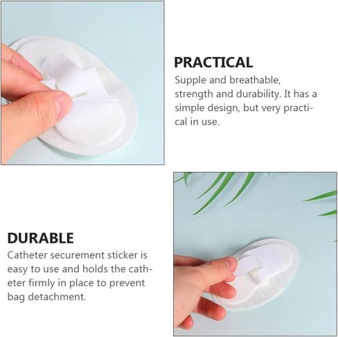 Catheter Holder Catheter Tube Holder 20Pcs Catheter Fixation Stickers Catheter Stabilization Device Catheter Tube Fixing Tapes Catheter Strap Tape in Saudi Arabia