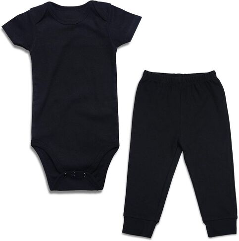 SOBOWO طقم ملابس وسروال للأطفال مكون من قطعتين للجنسين لحديثي الولادة من الأولاد والبنات من عمر 0 ​​إلى 9 أشهر in Kuwait