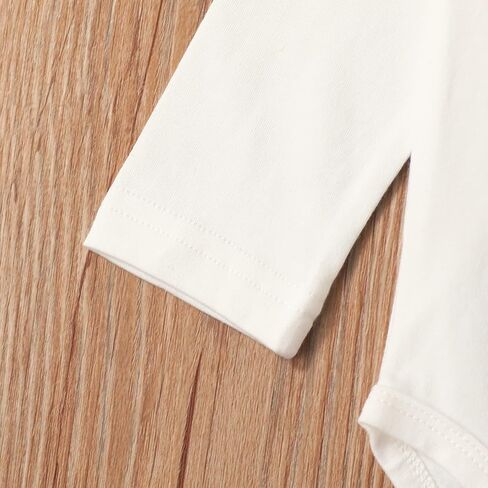 Baby Boys Girls My 1st Christmas Outfits Romper+Plaid Pants+Hat 3Pcs Clothes Set in Kuwait