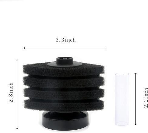 ALEGI 4pcs Small Aquarium Bio Sponge Filter with Suction Cups, Check Valves for 5 Gal, 10 Gal, 20 Gal Breeding Fry Betta Shrimp Fish Tank (Up to 5 Gallon 4 Pcs) in Saudi Arabia
