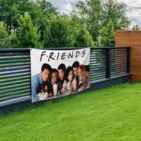 Anime Tapestry Friends Flag 3 * 5Ft Wall Hanging Decoration for Kids Teens Room Backdrop Poster Fashion Art Home Decor in Saudi Arabia