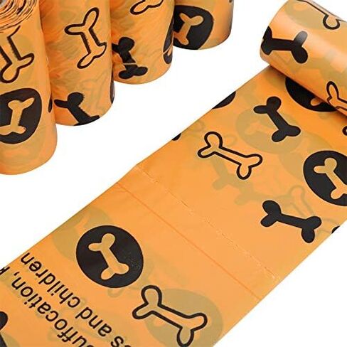 Eco-friendly Biodegradable dogs poop bags 18 Rolls 270 Counts| Safe, Strong Leak Proof Doggie Waste Bag|Easy To Tear, Heavy Duty Bags For ALL Pets| Easy To Clean Up For Walking And Travelling in Kuwait