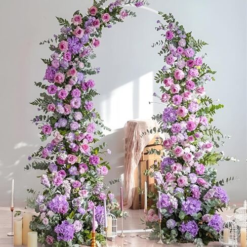 Fomcet Metal Arch Backdrop Stand Gold 6.6x3.3ft Wedding Arched Stand | Backdrop Arch Stand Balloon Arched Frame for Ceremony Birthday Party Graduation Bridal Baby Shower Background Decoration in Saudi Arabia