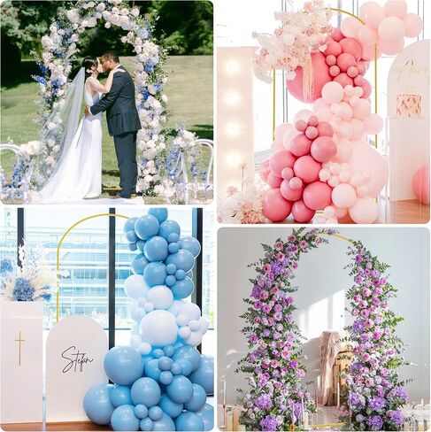 Fomcet Metal Arch Backdrop Stand Gold 6.6x3.3ft Wedding Arched Stand | Backdrop Arch Stand Balloon Arched Frame for Ceremony Birthday Party Graduation Bridal Baby Shower Background Decoration in Saudi Arabia