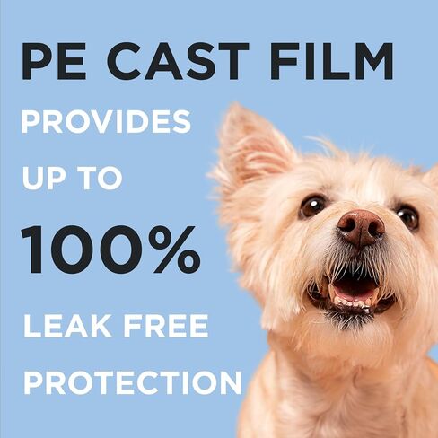 PawrrificPets Dog and Puppy Pee Pads with Adhesive TAB, Leak Proof and Quick Absorption, Extra Large 35x24 inches, Pack of 50, Blue & White in Saudi Arabia