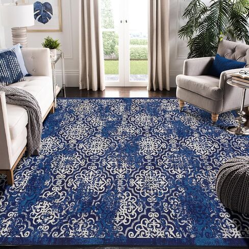 GARVEE 8x10ft Area Rugs for Living Room/Bedroom, Low Pile Non-Slip Washable Indoor Door Mat, Gray Carpet for Kids Boys Girls Dorm Nursery Home Decor Aesthetic in Saudi Arabia