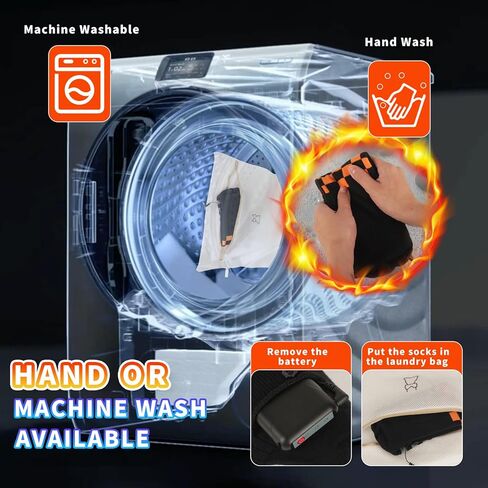 Heated Socks, Rechargeable Heating Heated Socks for Men Women with 5000mAh Battery, Electric Heated Socks for Outdoors, Hunting, Golf, Camping, Warm Gifts-L Size in Kuwait
