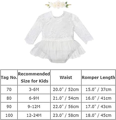 IDOPIP Baby Girls Boho Lace Romper Dress Headband 1st Birthday Outfit Toddler Princess Baptism Long Sleeve Fall Dress Clothes in Saudi Arabia