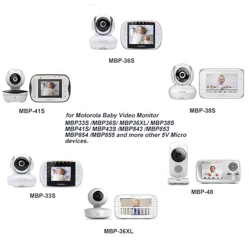سلك الطاقة لموتورولا مراقبة الطفل MBP36S MBP41S MBP843 MBP36XL MBP38S MBP43S MBP33S MBP843 MBP853 MBP854 MBP855 توصيل لإمداد شاحن وحدة الوالدين in Kuwait