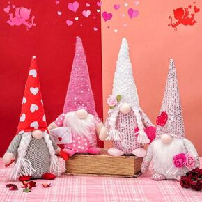Christmas Gnomes Plush Elf Decoration,3PCS Handmade Winter Gnomes Snowflake for Home Office Table Ornament Tiered Tray Party Decor