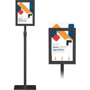 Relx Adjustable Outdoor Sign Holder Stand for Display - Floor Sign Stand with Base for Business Retail Events 8.5x11 inches in Saudi Arabia