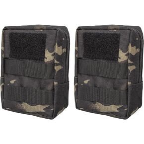 2 حزمة من الحقائب الرخوة Focalmotors عالية الجودة مقاومة للماء التكتيكية المدمجة EDC الحقيبة أداة تنظيم الأدوات، التمويه الداكن in Kuwait