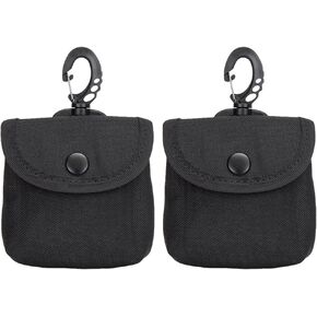 Tactical Key Pouch - Military EDC Pocket Pouch as Keychain Coin Purse Battery Cigarette Case Mini Tool Organizer ID Card Holder Waist Case Earphone Pack (Black-1pc) in Kuwait