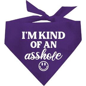 I'm Kind of an $$Hole Dog Bandana (أحمر، OS 31)
